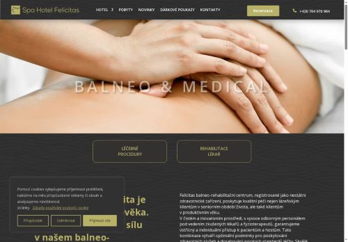 Zobrazit webové stránky Ambulantní rehabilitace Spa Hotel Felicitas