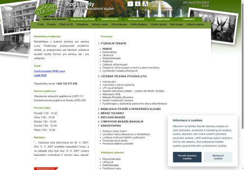 Zobrazit webové stránky Rehabilitace LUXOR