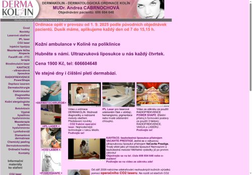 Zobrazit webové stránky Kožní ambulance - MUDr. Tetiana Malyukh