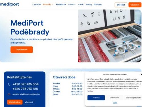 Oční ambulance Mediport Poděbrady - MUDr. Miloslava Kupcová