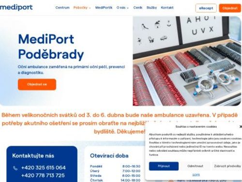 Oční ambulance Mediport Poděbrady - MUDr. Miloslava Kupcová