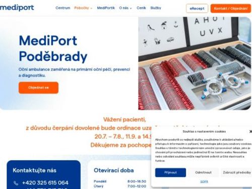 Oční ambulance Mediport Poděbrady - MUDr. Miloslava Kupcová