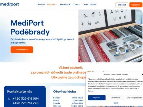 Oční ambulance Mediport Poděbrady - MUDr. Miloslava Kupcová