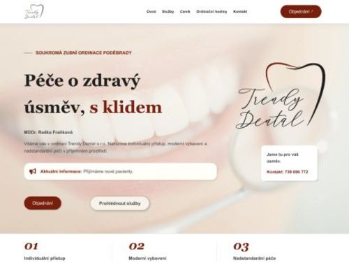 Zubní ordinace Trendy Dental s.r.o. - MDDr. Radka Fraňková