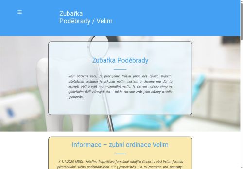 Zobrazit webové stránky Dentální hygiena - Tereza Pekárková, DiS