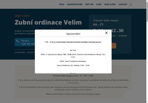 Zobrazit webové stránky Zubní ordinace - MDDr. Kateřina Popovičová, MDDr. Hana Tománková, MDDr. Kateřina Hofschnaidrová