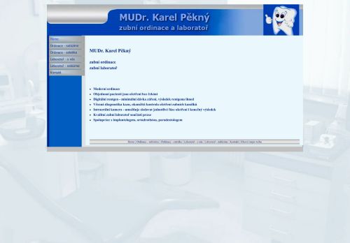 Zobrazit webové stránky Zubní ordinace - MUDr. Karel Pěkný