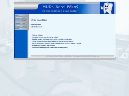 Zubní ordinace - MUDr. Karel Pěkný