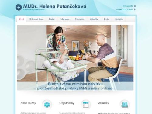 Praktický lékař pro děti a dorost - MUDr. Helena Potančoková