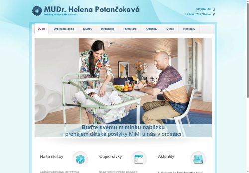 Zobrazit webové stránky Praktický lékař pro děti a dorost - MUDr. Helena Potančoková