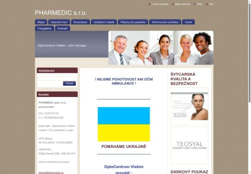 Zobrazit webové stránky Oční chirurgie - OptoCentrum Vlašim PHARMEDIC s.r.o.