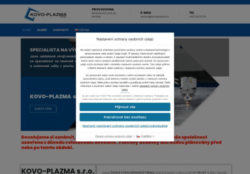 KOVO - PLAZMA s.r.o. nabízí práci na pozici Manipulační dělník (m/ž) v obci Modřice