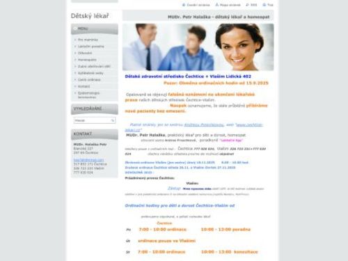 Praktický lékař pro děti a dorost a homeopat - MUDr. Petr Halaška