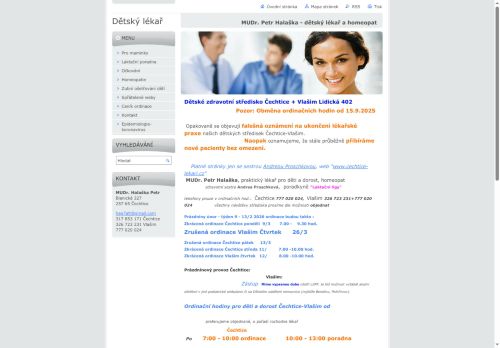 Zobrazit webové stránky Praktický lékař pro děti a dorost a homeopat - MUDr. Petr Halaška