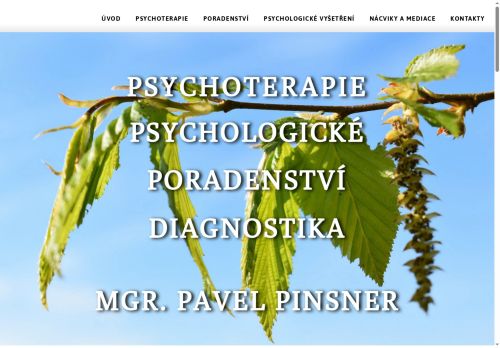 Zobrazit webové stránky Psychologická poradna - Mgr. Pavel Pinsner
