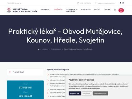 Praktický lékař pro dospělé Masarykova nemocnice Rakovník - MUDr. Václav Drnek