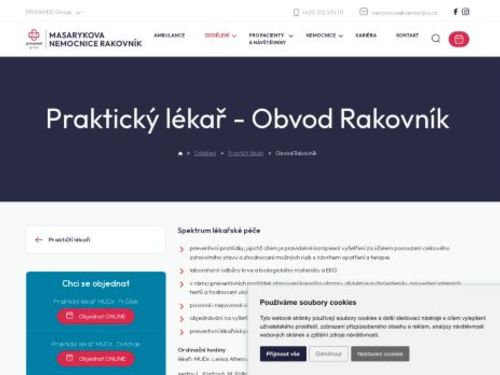 Praktický lékař pro dospělé Masarykova nemocnice Rakovník - MUDr. Lenka Alterová