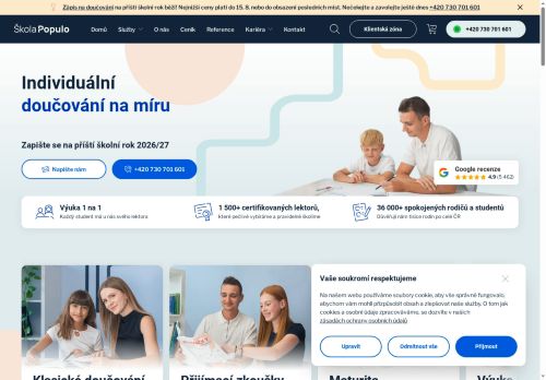 Webové stránky Populo Group, s.r.o., Plzeň