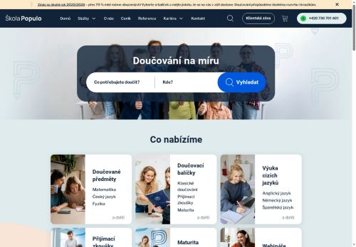 Populo Group, s.r.o. nabízí práci na pozici lektor/lektorka pro ZŠ a SŠ prezenčně/online pro OZP v obci Plzeň