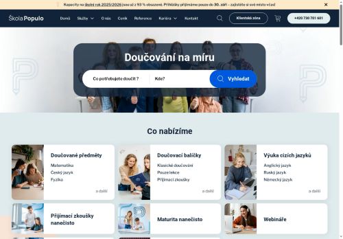 Populo Group, s.r.o. nabízí práci na pozici lektor/lektorka pro ZŠ a SŠ prezenčně/online pro OZP v obci Plzeň
