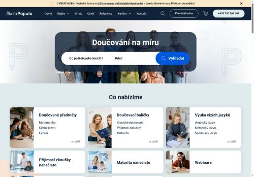 Populo Group, s.r.o. nabízí práci na pozici lektor/lektorka pro ZŠ a SŠ prezenčně/online pro OZP v obci Plzeň