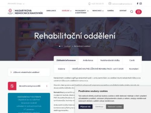 Rehabilitační oddělení - Masarykova nemocnice Rakovník