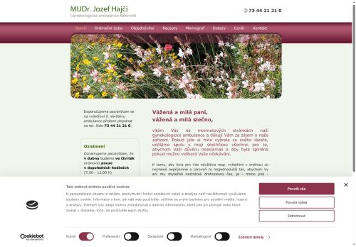 Zobrazit webové stránky Gynekologická ordinace - MUDr. Jozef Hajči