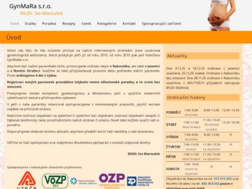Gynekologická ordinace GynMaRa s.r.o. - MUDr. Ivo Maroušek