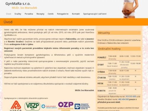 Gynekologická ordinace GynMaRa s.r.o. - MUDr. Ivo Maroušek