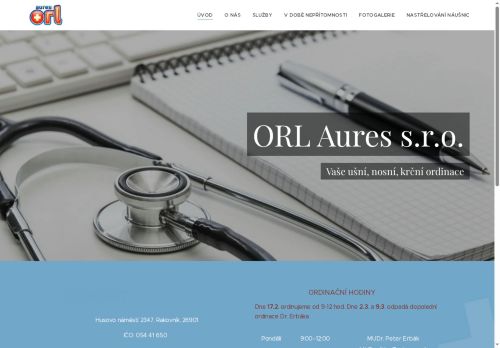 Zobrazit webové stránky ORL Aures s.r.o.