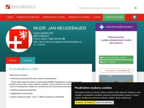 Interní ordinace - MUDr. Jan Neugebauer