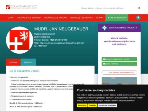 Interní ordinace - MUDr. Jan Neugebauer