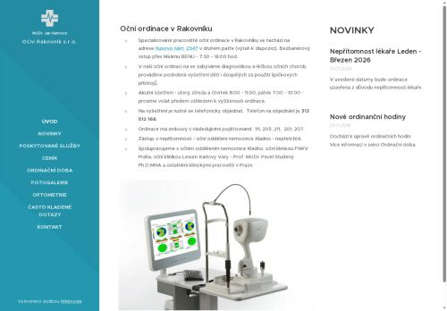 Zobrazit webové stránky Oční ambulance - MUDr. Jan Hamouz, MUDr. Vermach, MUDr. Veselý, MUDr. Hartmannová