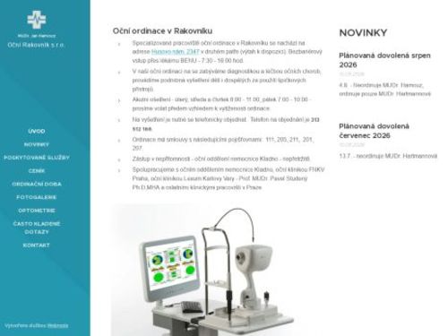 Oční ambulance - MUDr. Jan Hamouz, MUDr. Vermach, MUDr. Veselý, MUDr. Hartmannová
