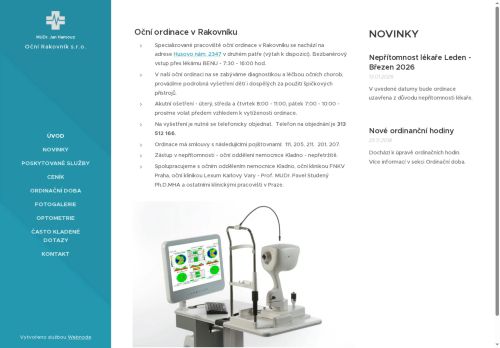 Zobrazit webové stránky Oční ambulance - MUDr. Jan Hamouz, MUDr. Vermach, MUDr. Veselý, MUDr. Hartmannová