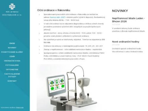 Oční ambulance - MUDr. Jan Hamouz, MUDr. Vermach, MUDr. Veselý, MUDr. Hartmannová