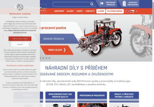 ATP Motor s.r.o. nabízí práci na pozici Skladník/skladnice v obci Stránecká Zhoř
