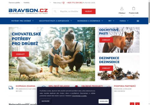 BRAVSON GROUP s.r.o. nabízí práci na pozici Skladník/skladnice – Expedient/expedientka v obci Svatobořice-Mistřín