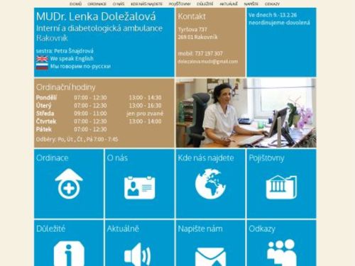 Interní a diabetologická ambulance - MUDr. Lenka Doležalová