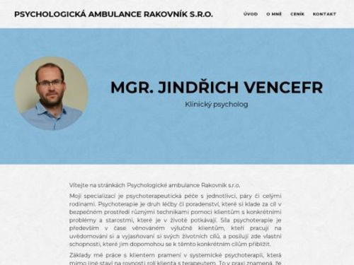 Psychologická ambulance - Mgr. Jindřich Vencefr