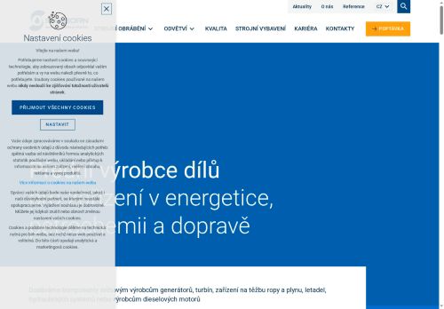 Webové stránky SANBORN s.r.o., Velké Meziříčí