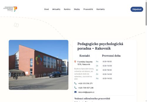 Zobrazit webové stránky Pedagogicko-psychologická poradna Středočeského kraje - Rakovník