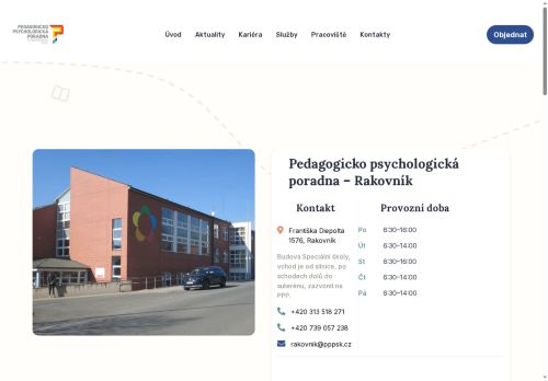 Zobrazit webové stránky Pedagogicko-psychologická poradna Středočeského kraje - Rakovník