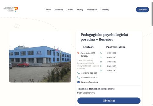 Zobrazit webové stránky Pedagogicko-psychologická poradna Středočeského kraje - Benešov