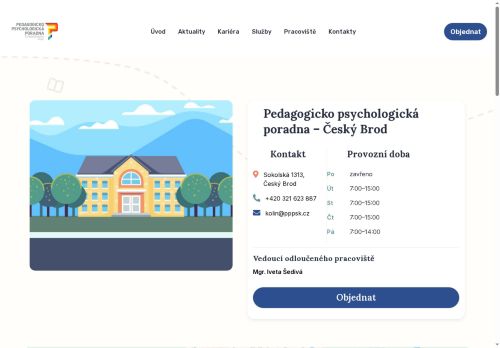 Zobrazit webové stránky Pedagogicko-psychologická poradna Středočeského kraje - Český Brod