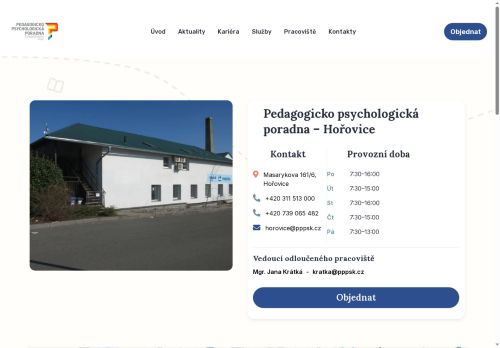 Zobrazit webové stránky Pedagogicko-psychologická poradna Středočeského kraje - Hořovice