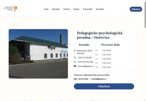 Zobrazit webové stránky Pedagogicko-psychologická poradna Středočeského kraje - Hořovice