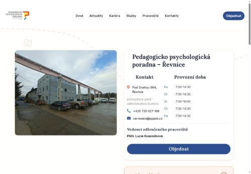 Zobrazit webové stránky Pedagogicko-psychologická poradna Středočeského kraje - Černošice