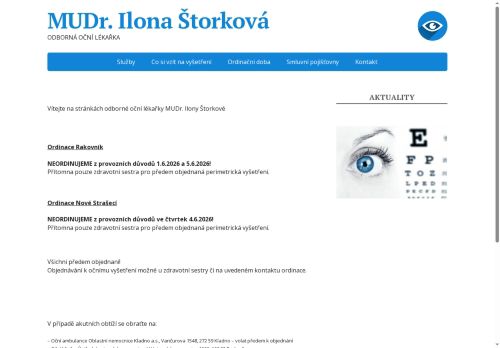 Zobrazit webové stránky Oční ambulance - MUDr. Ilona Štorková
