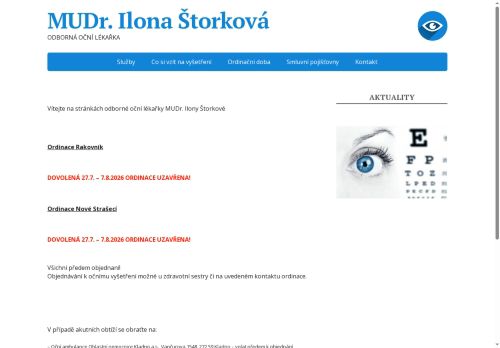 Zobrazit webové stránky Oční ambulance - MUDr. Ilona Štorková